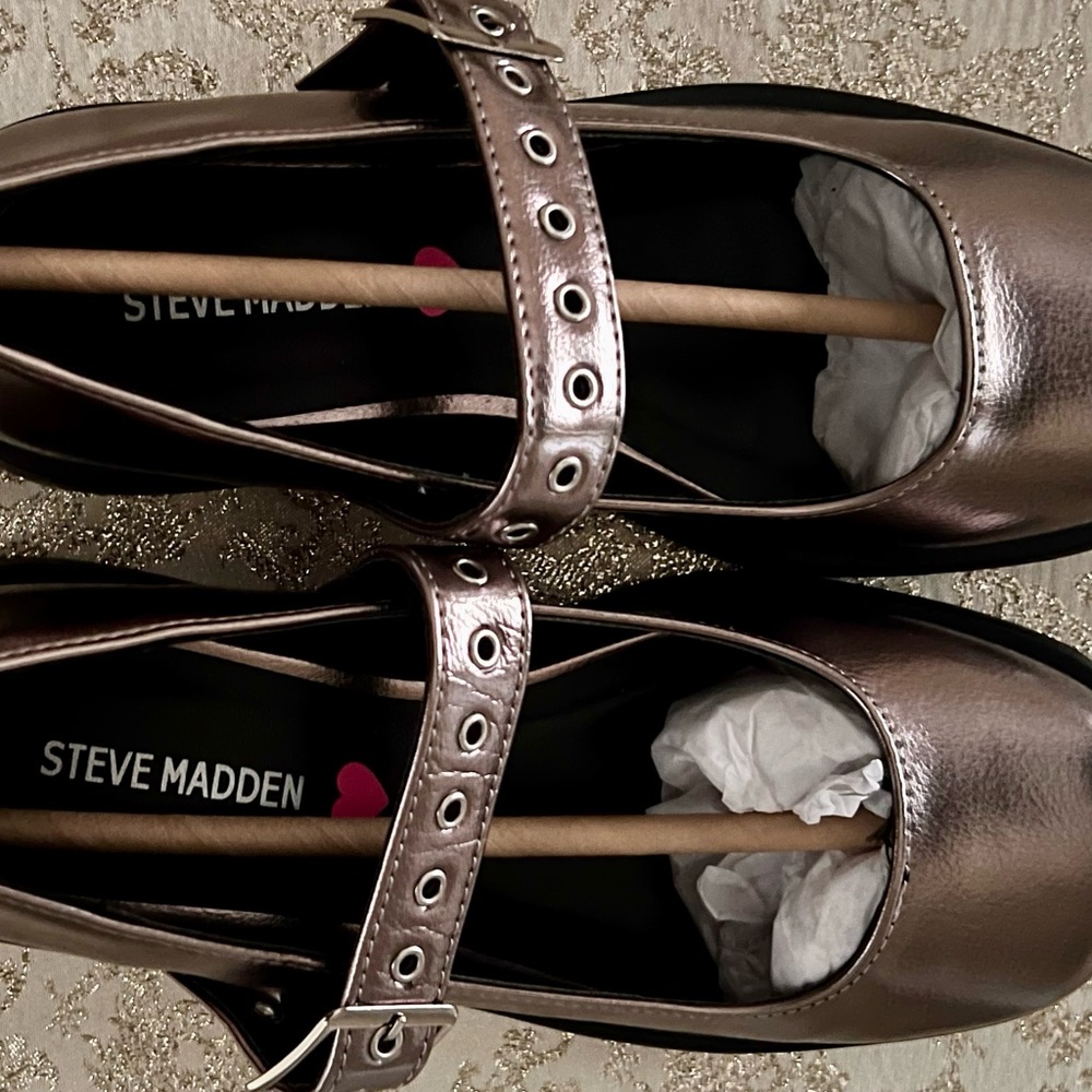 Steve Madden Metallic Dress Shoes for Kids